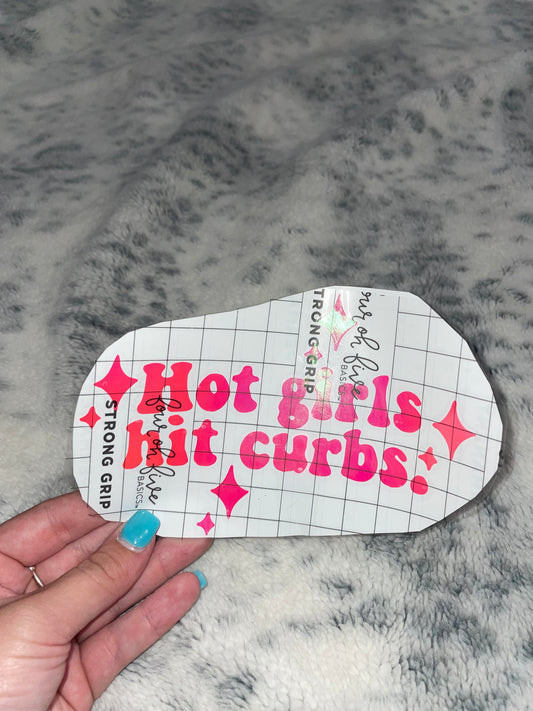 Hot girls hit curbs